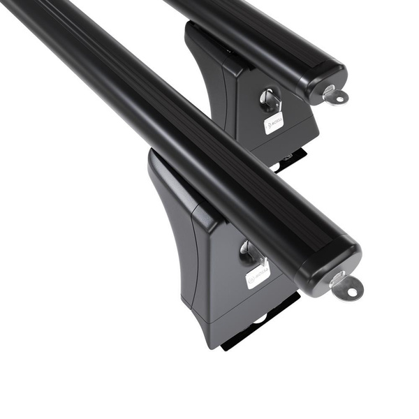 Barres de toit en aluminium adapté pour Iveco Daily IV (long) Autobus (2006-2011) - Porte-Bagages de Voiture noir - points de montage - (suivant le modèle de voiture ils peuvent se situer à différents endroits)