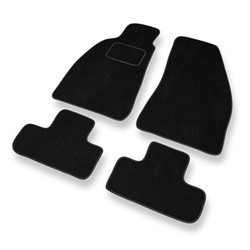 Tapis de Sol Velours adapté pour Alfa Romeo Spider V (1994-2006) - Premium tapis de voiture - noir