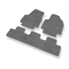 Tapis de Sol Velours adapté pour Fiat Scudo I Break (1995-2007) - Premium tapis de voiture - gris
