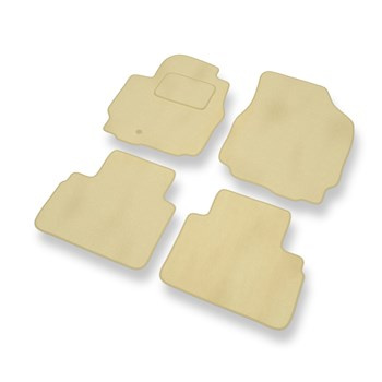 Tapis de Sol Velours adapté pour Ford Maverick II (2000-2007) - Premium tapis de voiture - beige