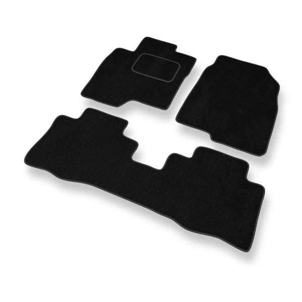 Tapis de Sol Velours adapté pour Chevrolet Captiva II SUV (2011-....) - Premium tapis de voiture - noir