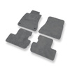 Tapis de Sol Velours adapté pour Lexus IS II XE20 Berline (2005-2012) - Premium tapis de voiture - gris