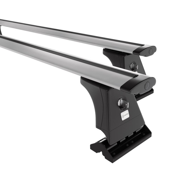 Barres de toit en aluminium adapté pour Citroen C5 Berline (2008-2017) - Porte-Bagages de Voiture argent - points de montage - (suivant le modèle de voiture ils peuvent se situer à différents endroits)