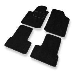 Tapis de Sol Velours adapté pour Citroen C3 I Hayon, Cabriolet (2002-2009) - Premium tapis de voiture - noir