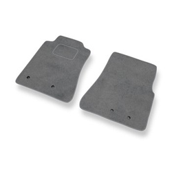 Tapis de Sol Velours adapté pour Ford Mustang V Coupé, Cabriolet (2005-2014) - Premium tapis de voiture - gris