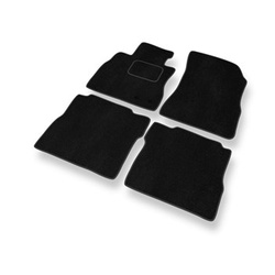 Tapis de Sol Velours adapté pour Nissan Note E12 Hayon (2013-2016) - Premium tapis de voiture - noir