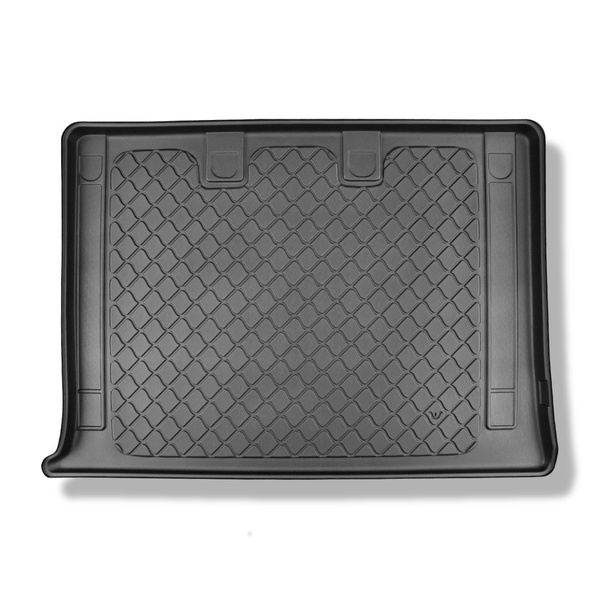 Tapis de coffre adapté pour Mercedes-Benz Vito W639 Van (08.2003-09.2014) - bac de coffre - protection de coffre voiture - version extra longue (empattement 3.430 mm); derriere 3e rangée de sieges