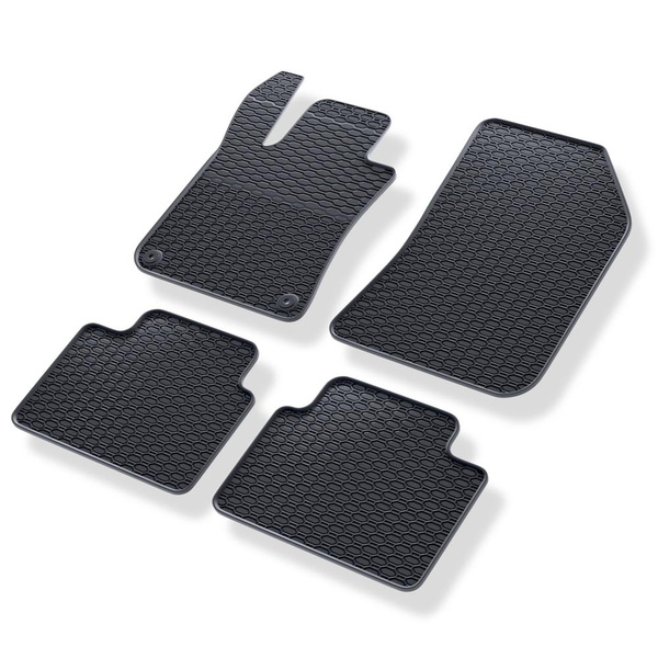 Tapis de sol en caoutchouc adapté pour Peugeot 308 II SW (2013-2021) - tapis de voiture - noir - 4 pcs.