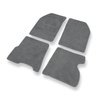 Tapis de Sol Velours adapté pour Renault Kangoo I Van (1997-2007) - Premium tapis de voiture - gris