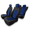Housses de siège adaptées pour Peugeot 207 (2006-2013) - housse siege voiture universelles - couverture siege - S-BL