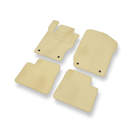 Tapis de Sol Velours adapté pour Mercedes-Benz Classe M W164 (2005-2011) - Premium tapis de voiture - beige