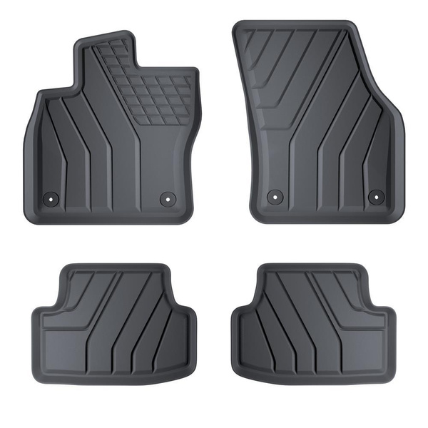 Tapis de sol en TPE adapté pour Cupra Ateca SUV (11.2018-....) - tapis de voiture - noir