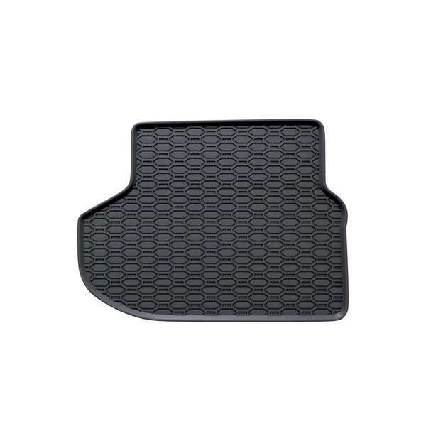 Tapis de sol en caoutchouc adapté pour BMW 5 F10, F11 Berline, Touring (2013-2017) - tapis de voiture - noir - 4 pcs.