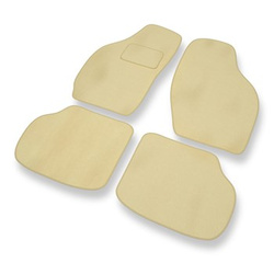 Tapis de Sol Velours adapté pour Daewoo Tico Hayon (1991-2001) - Premium tapis de voiture - beige