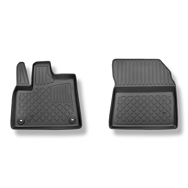 Tapis de sol en TPE adapté pour Opel Combo E Life Van (09.2021-2023) - tapis de voiture - noir