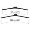 Balais d'essuie-glace de pare-brise adaptés pour Honda Prelude Coupé (02.1992-12.2000) - balais plat