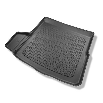 Tapis de coffre adapté pour Volkswagen Arteon Berline (06.2017-....) - bac de coffre - protection de coffre voiture - avec kit de réparation, sans roue de secours; cavité gauche amovible