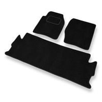 Tapis de Sol Velours adapté pour Land Rover Discovery II (1998-2004) - Premium tapis de voiture - noir