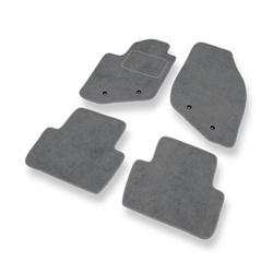 Tapis de Sol Velours adapté pour Volvo XC70 I Crossover (2000-2007) - Premium tapis de voiture - gris