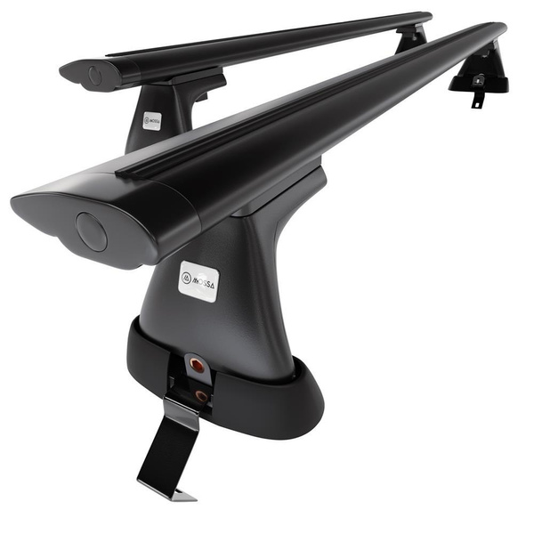 Barres de toit en aluminium adapté pour Opel Astra K mk V Sports Tourer (2016-2022) - Porte-Bagages de Voiture noir - toit normal