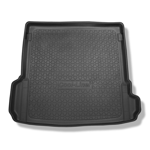 Tapis de coffre adapté pour Audi Q7 4M SUV (06.2015-....) - bac de coffre - protection de coffre voiture - 5/7 places (3e rangée abaissée); également pour les modeles avec rails de fixation
