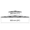 Balais d'essuie-glace de pare-brise adaptés pour Mitsubishi Colt VI Hayon, Cabriolet (04.2004-04.2013) - balais standard