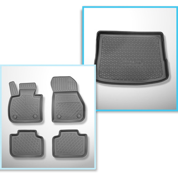 Kit tapis de coffre et tapis de voiture TPE pour: BMW 2 U06 Active Tourer (11.20
