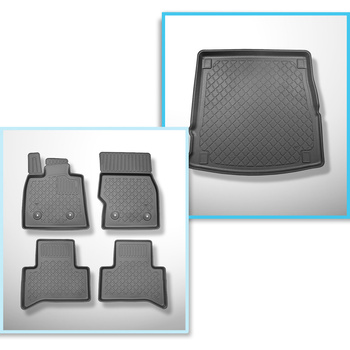 Kit tapis de coffre et tapis de voiture TPE pour: Alfa Romeo Stelvio 949 SUV (01