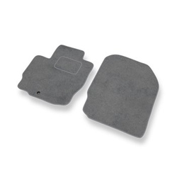 Tapis de Sol Velours adapté pour Mitsubishi Colt VII Hayon (2008-2012) - Premium tapis de voiture - gris