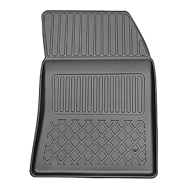 Tapis de sol en TPE adapté pour Peugeot 408 SUV (10.2022-....) - aussi pour Plug-in Hybrid - tapis de voiture - noir