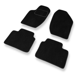 Tapis de Sol Velours adapté pour Alfa Romeo 164 I Berline (1987-1997) - Premium tapis de voiture - noir