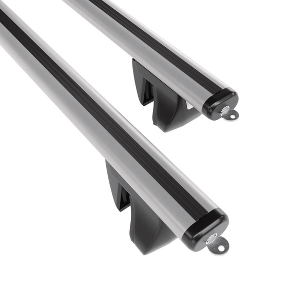 Barres de toit en aluminium adapté pour Jaguar X-Type Break (2003-2009) - Porte-Bagages de Voiture argent - rails