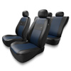 Housses de siège adaptées pour Peugeot 207 (2006-2013) - housse siege voiture universelles - couverture siege - XL-BL