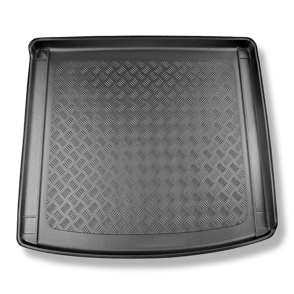 Tapis de coffre adapté pour Porsche Cayenne III E-Hybrid; E-Hybrid Coupe SUV, Coupé (05.2018-....) - bac de coffre - protection de coffre voiture - aussi pour les modèles avec des rails de fixation