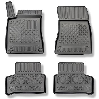 Tapis de sol en TPE adapté pour Mercedes-Benz GLA H247 SUV (12.2019-....) - aussi pour la version hybride - tapis de voiture - noir