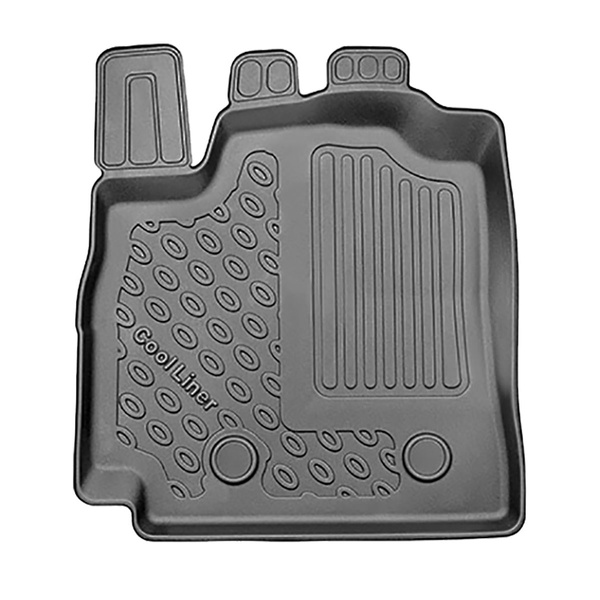 Tapis de sol en TPE adapté pour Renault Arkana SUV (03.2021-....) - non pour E-Tech Hybrid - tapis de voiture - noir