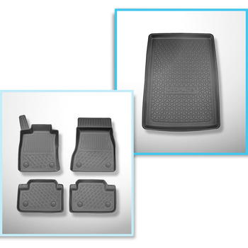 Kit tapis de coffre et tapis de voiture TPE pour: BMW 5 G60, G90 Berline (10.202