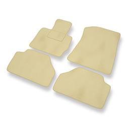 Tapis de Sol Velours adapté pour BMW X4 F26 SAC (2013-2018) - Premium tapis de voiture - beige