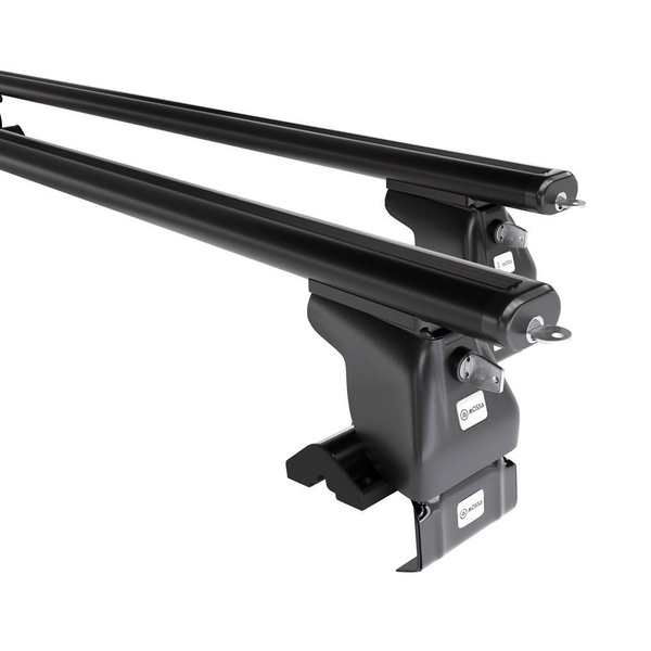 Barres de toit en aluminium adapté pour Skoda Citigo-e iV Hayon (2012-2023) - Porte-Bagages de Voiture noir - toit normal