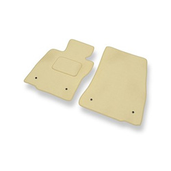 Tapis de Sol Velours adapté pour Mini Hatch III Hayon (2013-2024) - Premium tapis de voiture - beige