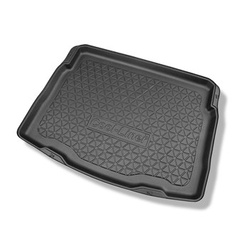 Tapis de coffre adapté pour Volkswagen Tiguan II SUV (05.2016-....) - bac de coffre - protection de coffre voiture - coffre inférieur; sans roue de secours; plancher amovible en la position la plus basse; non pour version ehybride