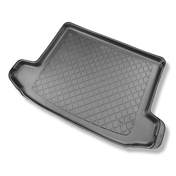 Tapis de coffre adapté pour Hyundai Tucson III NX4 SUV (12.2020-....) - bac de coffre - protection de coffre voiture - coffre supérieur; plancher amovible en la position la plus haute; cavité droite amovible dans les modèles avec caisson de graves; aussi