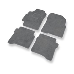 Tapis de Sol Velours adapté pour Nissan Primera III P12 Break, Liftback, Berline (2002-2008) - Premium tapis de voiture - gris