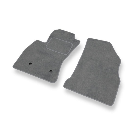 Tapis de Sol Velours adapté pour Fiat Doblo II (2010-2022) - Premium tapis de voiture - gris