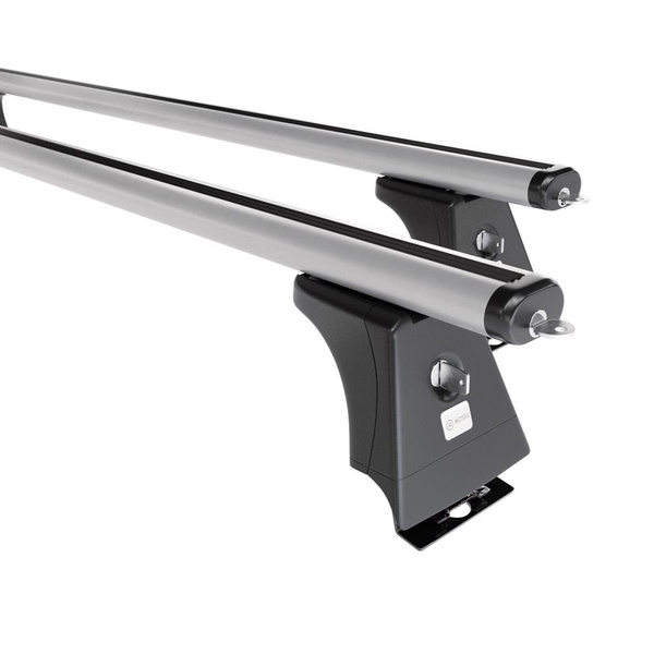 Barres de toit en aluminium adapté pour Peugeot Boxer III Autobus (2014-....) - Porte-Bagages de Voiture argent - points de montage - (suivant le modèle de voiture ils peuvent se situer à différents endroits)