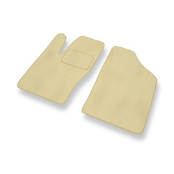 Tapis de Sol Velours adapté pour Fiat Seicento Hayon, Van (1998-2010) - Premium tapis de voiture - beige