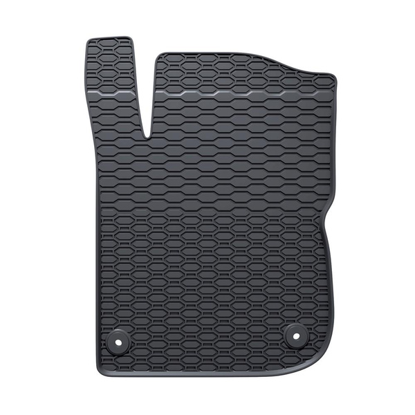 Tapis de sol en caoutchouc adapté pour Peugeot 2008 SUV (2013-2019) - tapis de voiture - noir - 4 pcs.