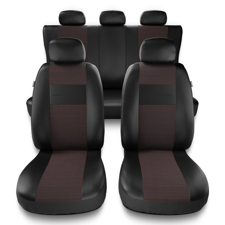 Housses de siège adaptées pour Peugeot 207 (2006-2013) - housse siege voiture universelles - couverture siege - EXL-5