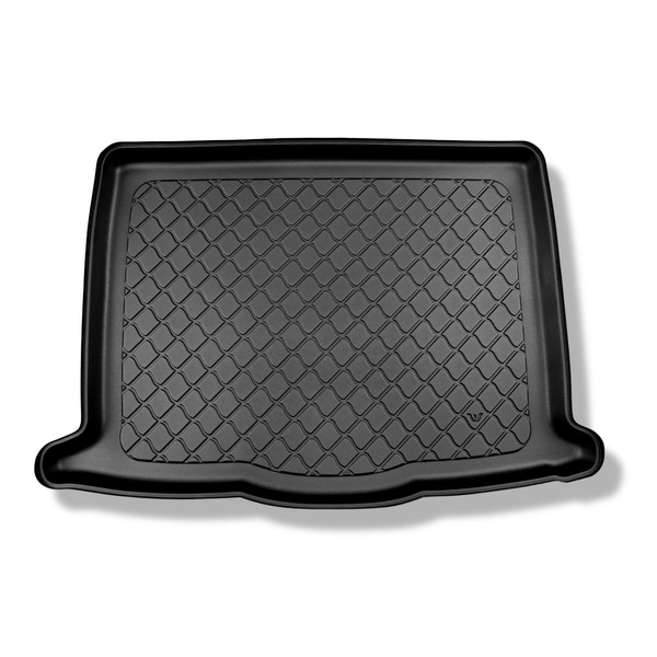 Tapis de coffre adapté pour Ford Focus IV Hayon, Active Hayon (09.2018-....) - bac de coffre - protection de coffre voiture - coffre inférieur; avec roue de secours à usage temporaire