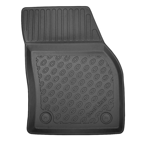 Tapis de sol en TPE adapté pour Seat Tarraco SUV (10.2018-....) - 5 ou 7 sièges; sans la troisième rangée de sièges - tapis de voiture - noir